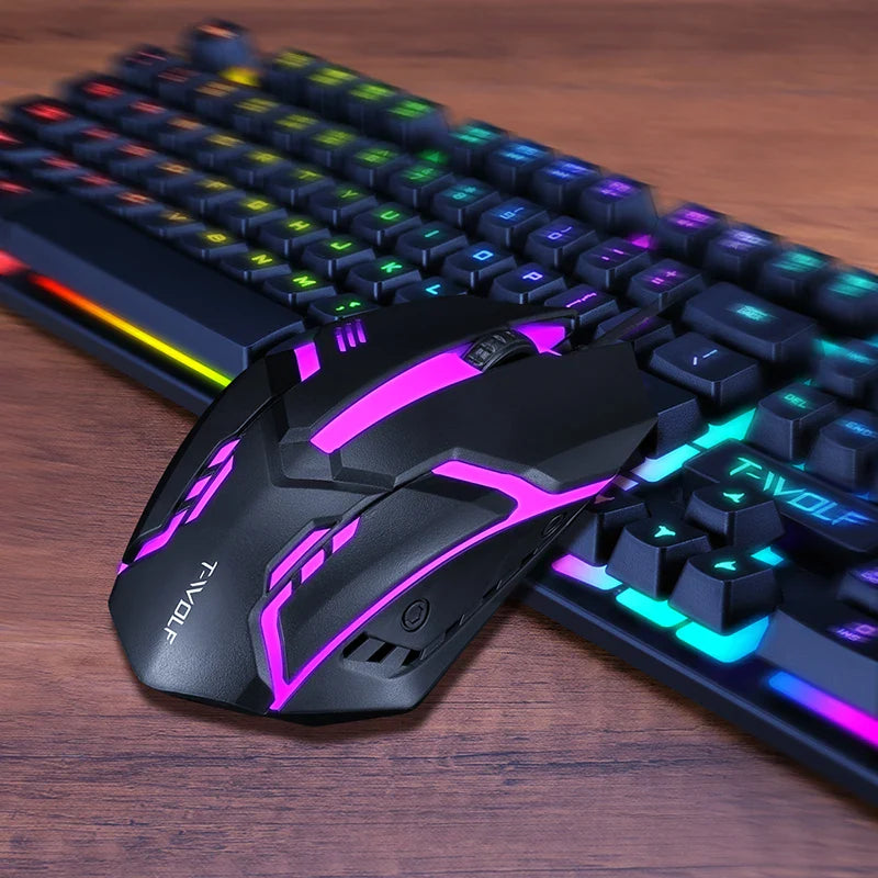 T-WOLF TF200 Gaming Keyboard USB Floating Manipulator Feel Wired Gaming Keyboard T-WOLF TF200 Gaming Keyboard USB Floating Manipulator Feel Wired Gaming Keyboard